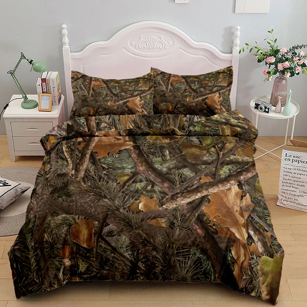 Camouflage Duvet Cover Set with Pillowcases