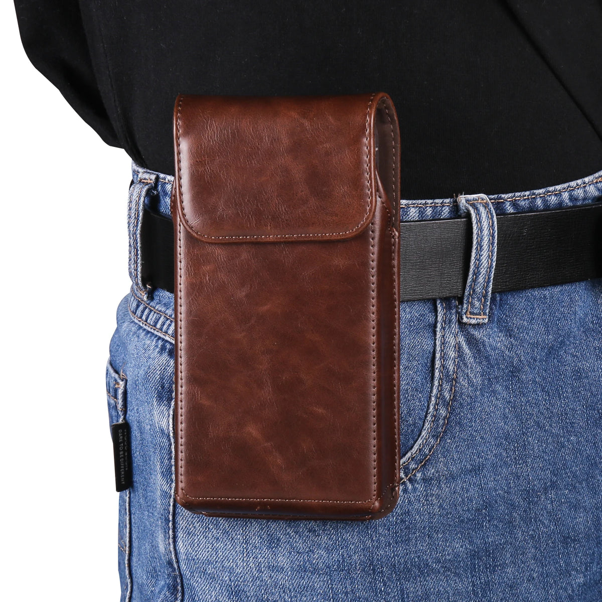 Genuine Leather Belt Clip Phone Holster for Men