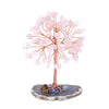 Amethyst Crystal Tree of Life on Natural Agate Slice Base