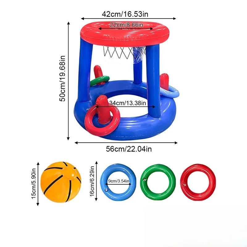 Inflatable Basketball Hoop Pool Float