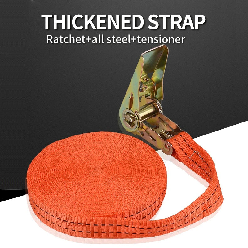 Heavy-Duty Ratchet Tie-Down Straps for Secure Cargo Transport