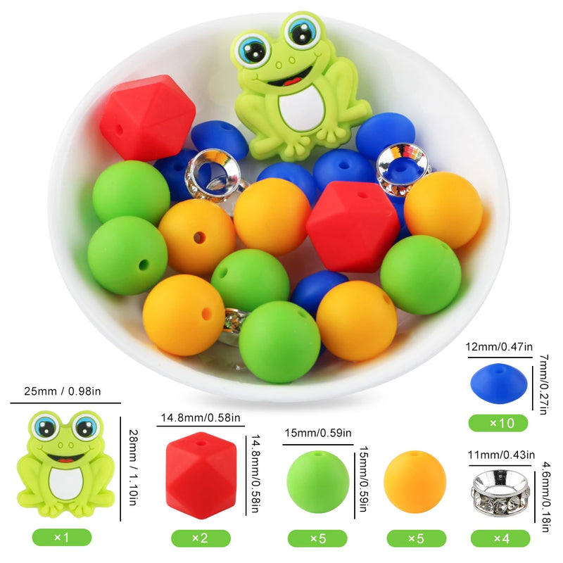 Cartoon Animal Silicone Focal Beads for Jewelry Making