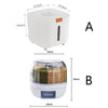 360° Rotating 6-Compartment Dry Food Dispenser