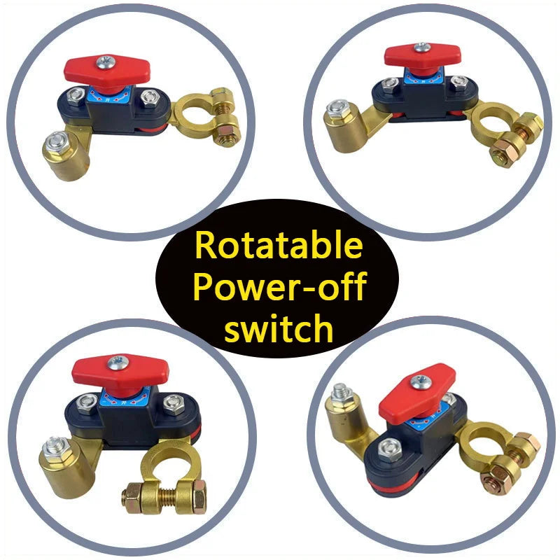 Rotating Car Battery Disconnect Switch - 12V/24V