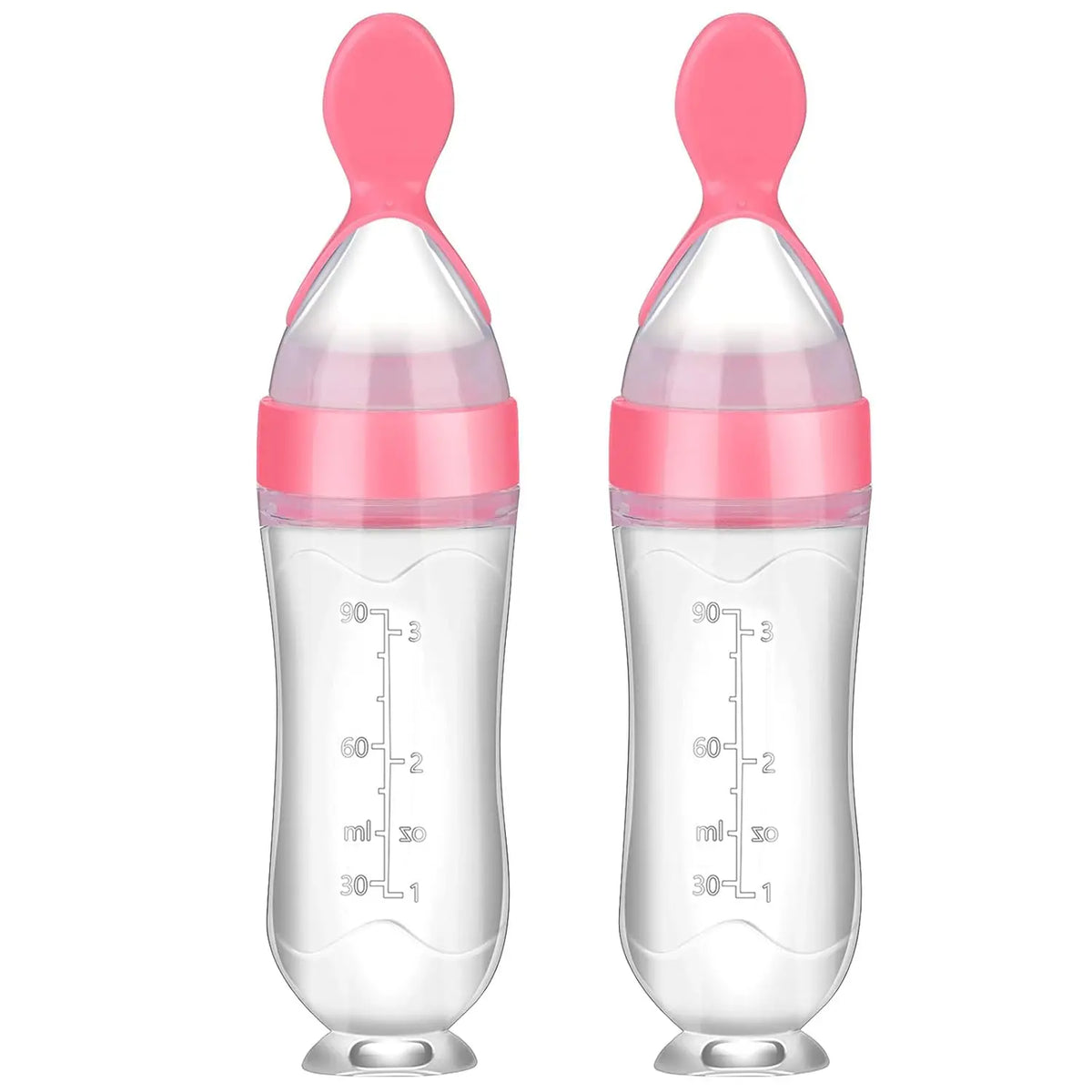 Silicone Baby Food Feeder Spoon with Suction Cup