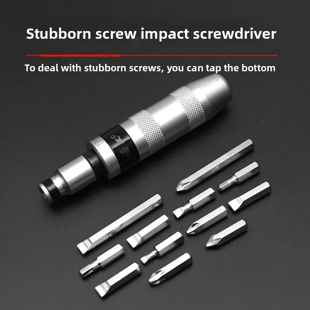 13-Piece Impact Screwdriver Kit for Stubborn Screws