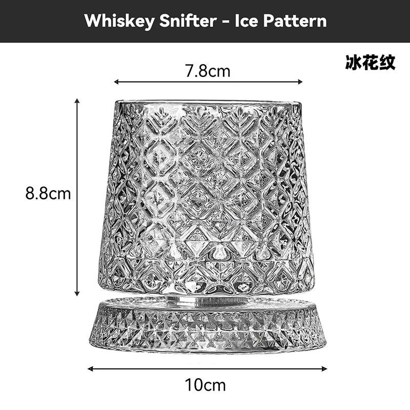 Rotating Crystal Whisky Glass