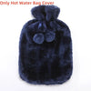 Plush Hot Water Bottle Cover with Soft Fleece Lining