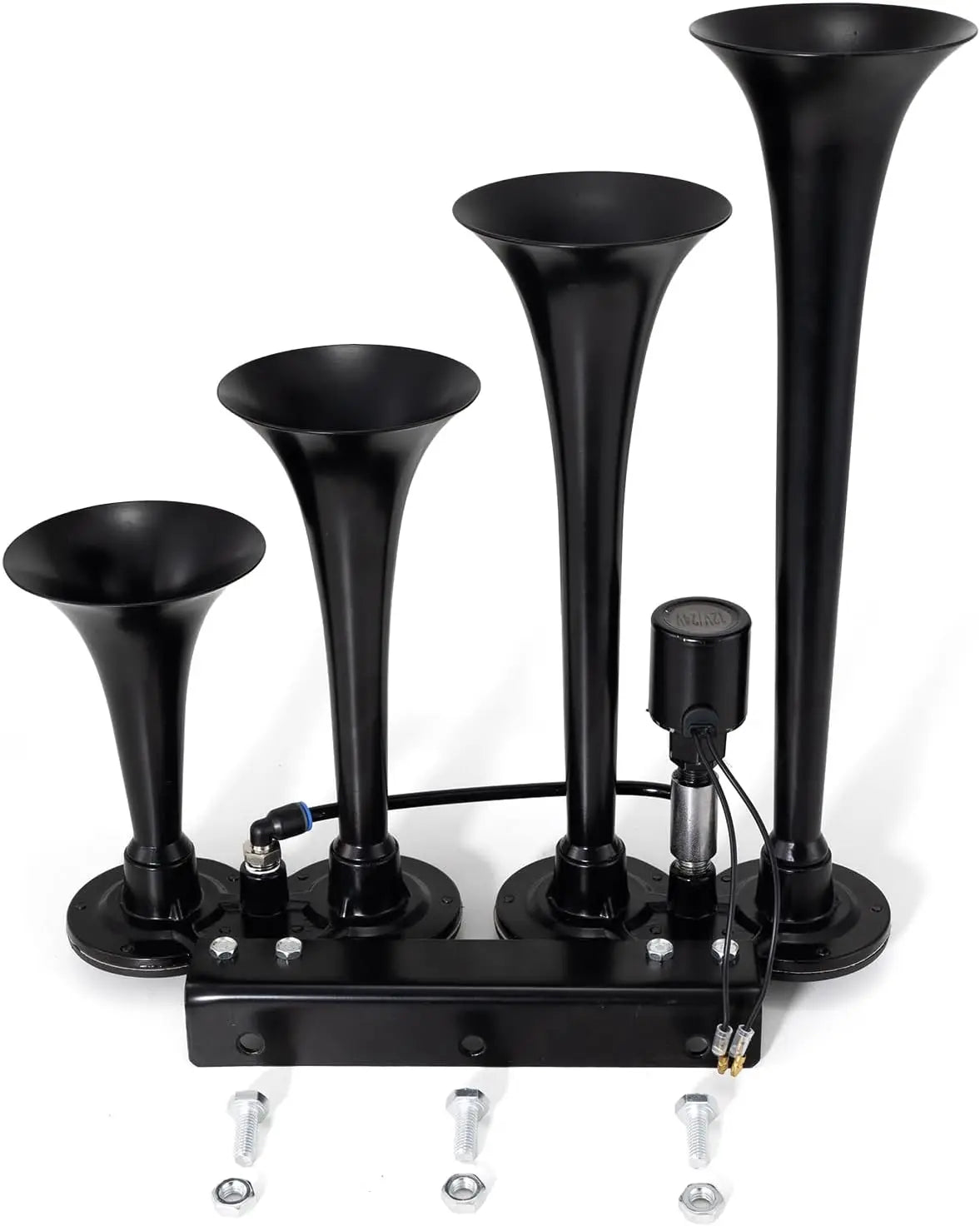 4 Trumpet Air Horn Kit with Solenoid Valve for Trucks and Vehicles