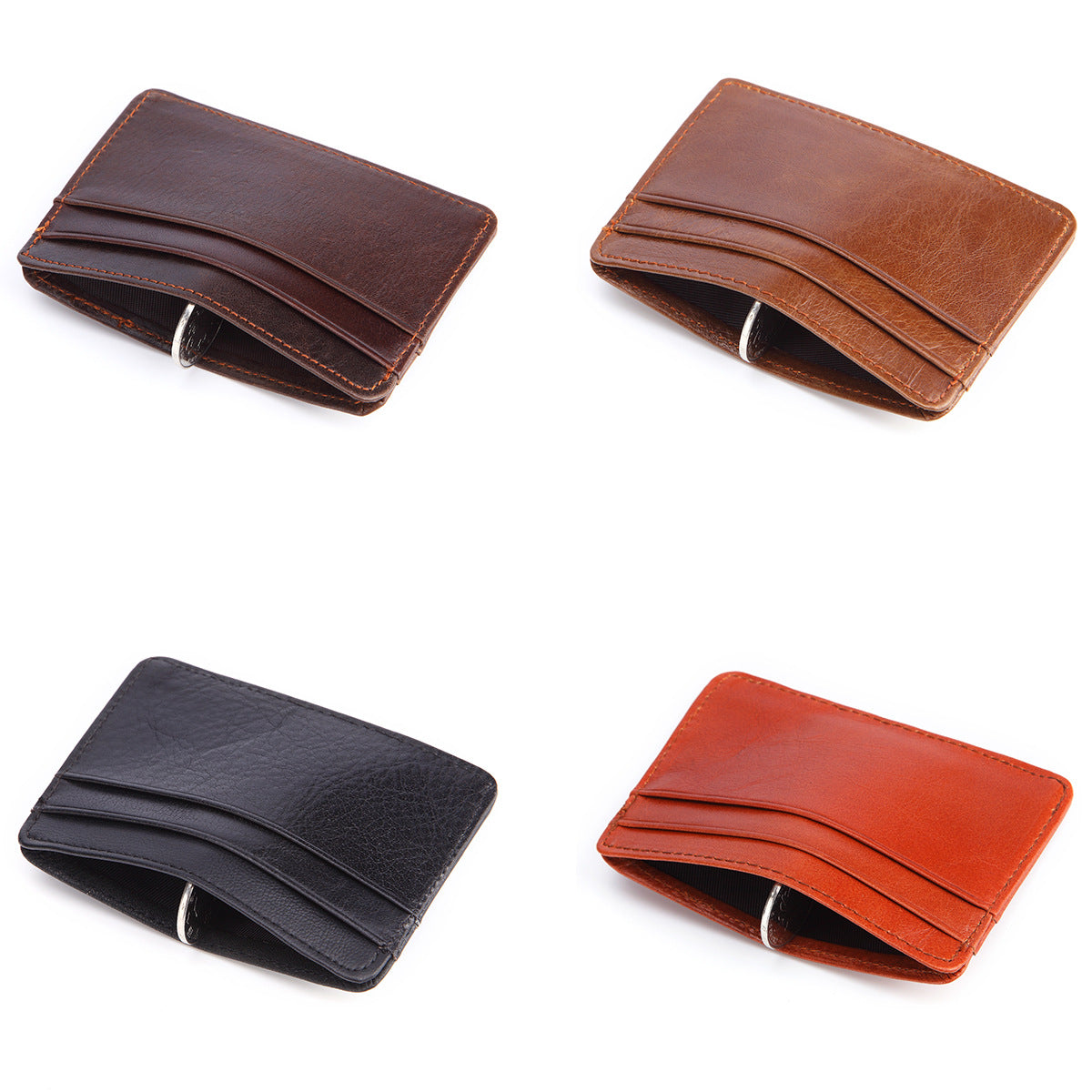 Genuine Leather Slim Card Holder Wallet