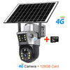 Dual-Lens Solar Security Camera with 4K Night Vision