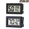 A black digital thermometer and hygrometer displaying 50 degrees and 286 percent humidity.