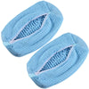 Light blue shoe washing machine bag with a soft bristled cleaning brush set