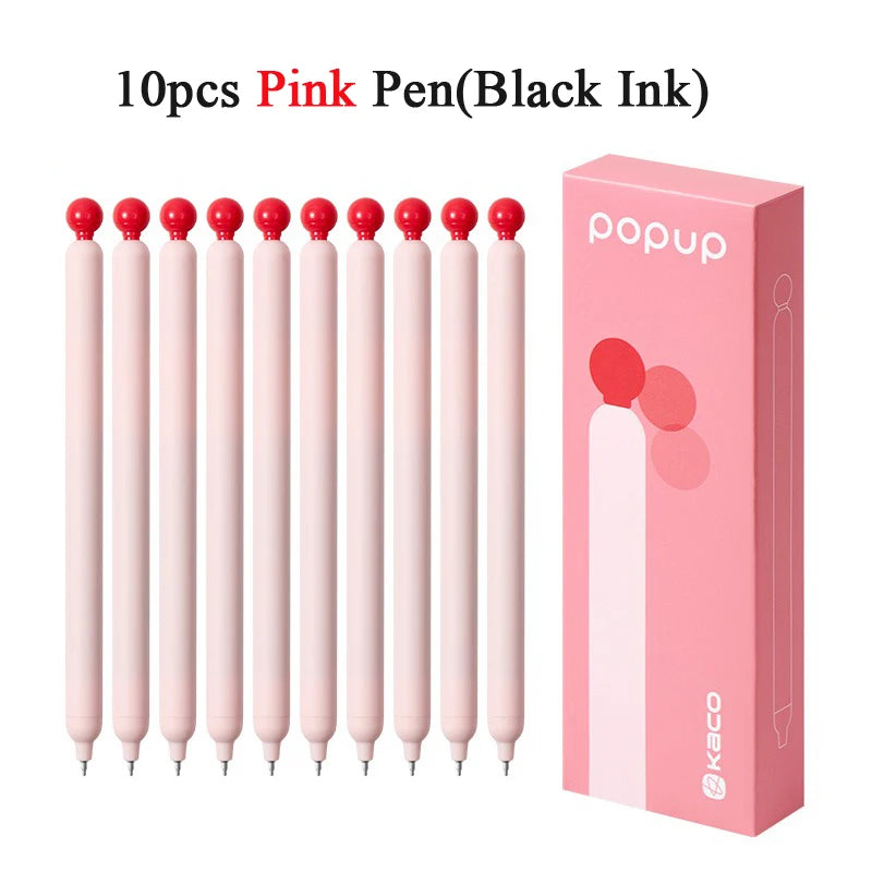 KACO POPUP Retractable Gel Pen – 0.5mm Smooth Writing, Quick-Dry Ink