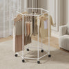 Hexagon Rotating Floor Clothes Rack