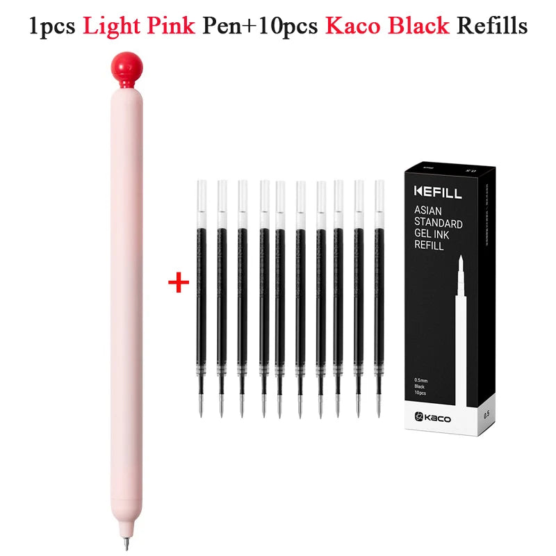 KACO POPUP Retractable Gel Pen – 0.5mm Smooth Writing, Quick-Dry Ink