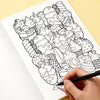 Adult Decompression Graffiti Coloring Book with 22 Unique Patterns