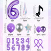 33-Piece K-Pop Music Theme Balloon Pillar Set for Party Decor