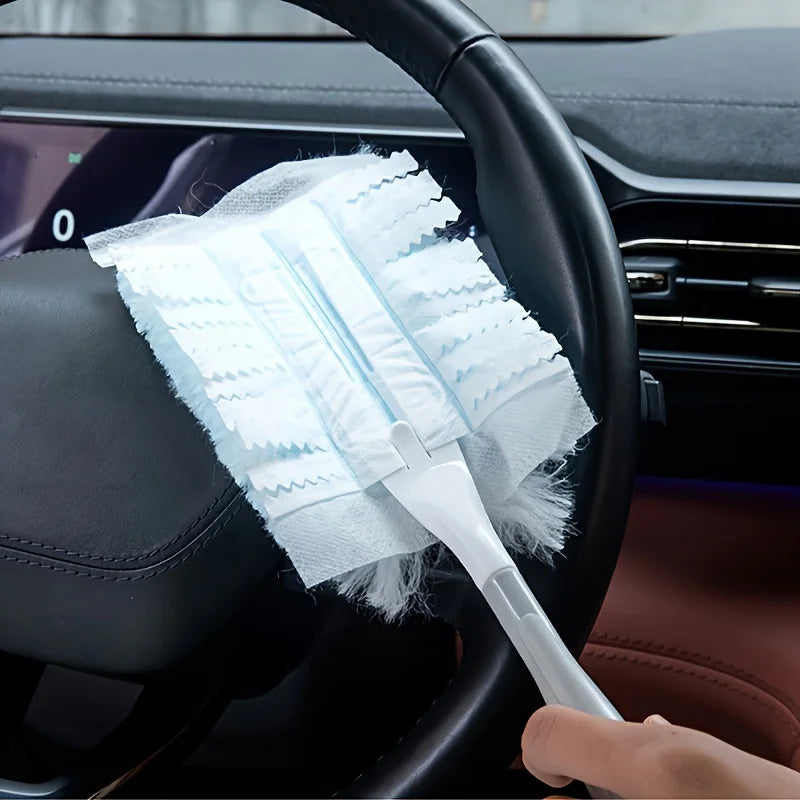 Disposable Microfiber Duster Refills (Handle Not Included) for Furniture and Blinds