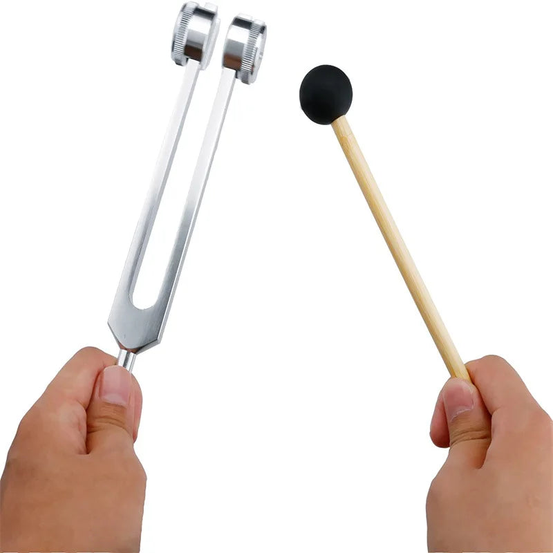 128 Hz Weighted Tuning Fork Set for Sound Therapy & Stress Relief