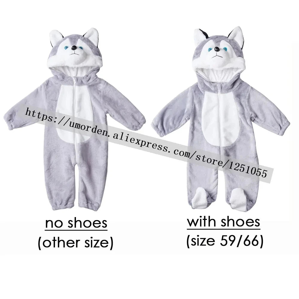 Adorable Animal Kigurumi Costume Romper for Babies and Toddlers