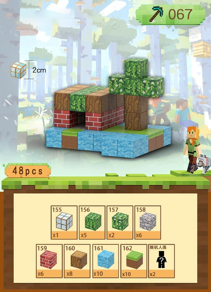 Ensemble de blocs de construction magnétiques