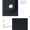 Slim Leather Card Holder with Quick-Access Pull Tab
