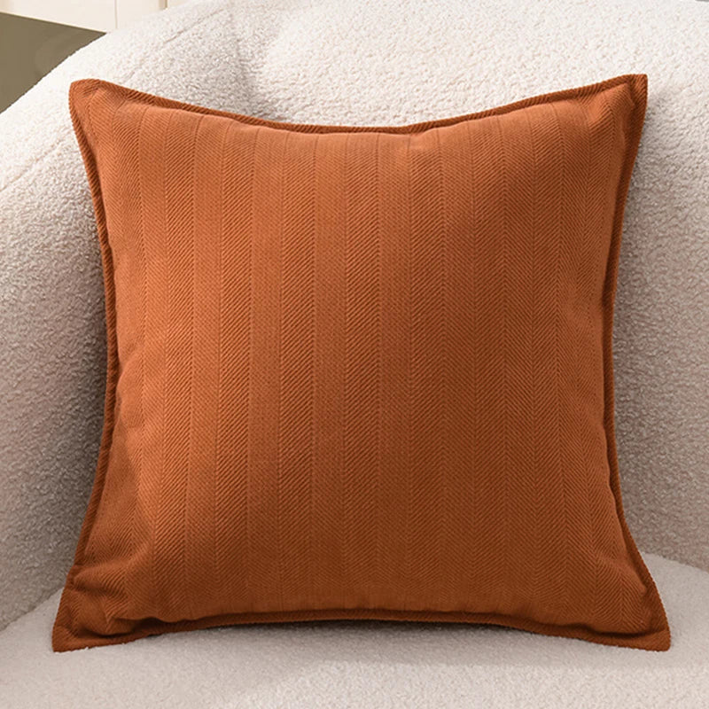 Luxury Chenille Throw Pillow Covers – Soft Square Cushion Cases for Sofa, Bed, and Living Room
