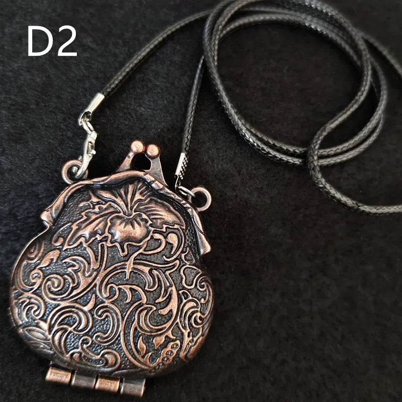 Retro Bronze Mini Locket Pendant