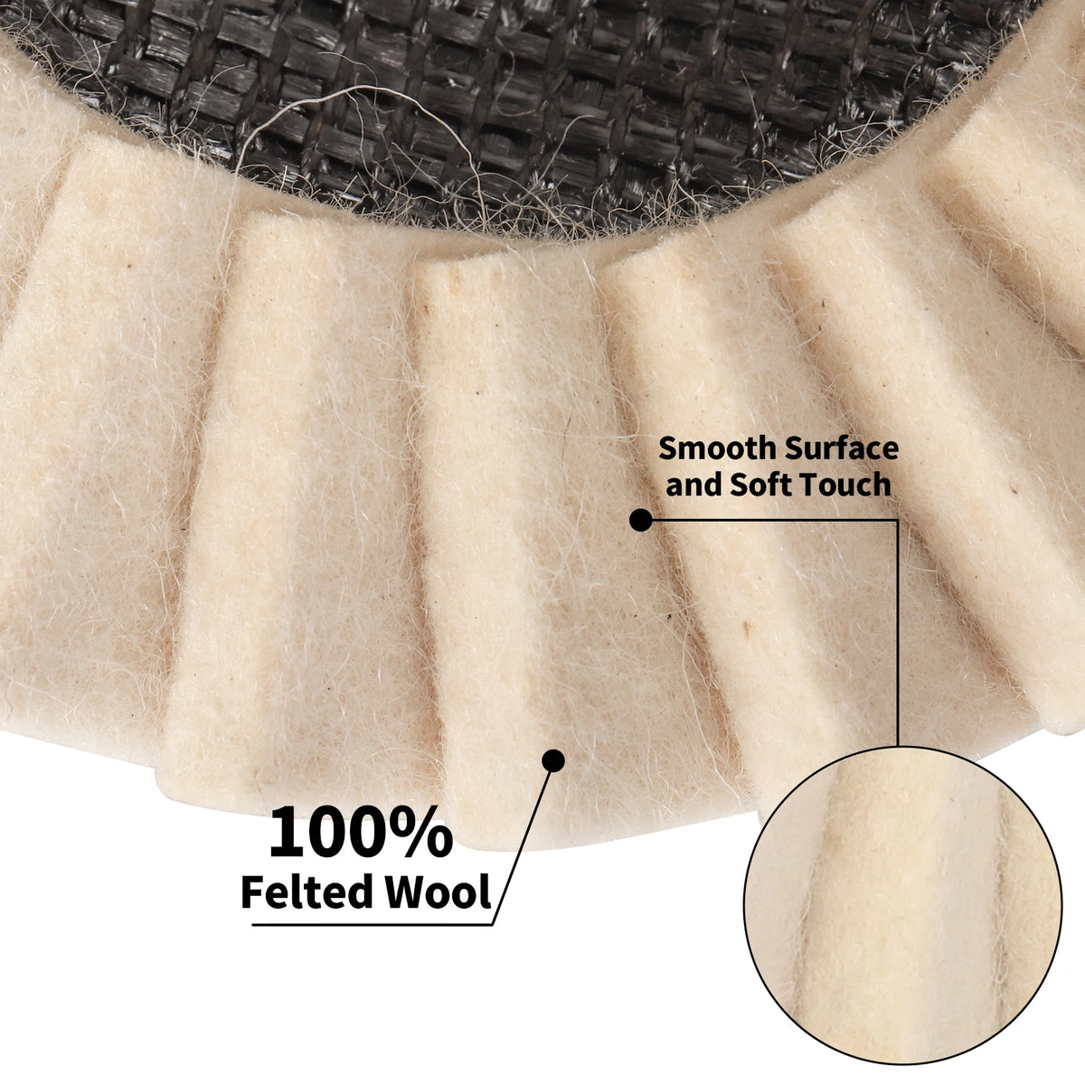 125mm Wool Felt Flap Polishing Disc for Angle Grinders