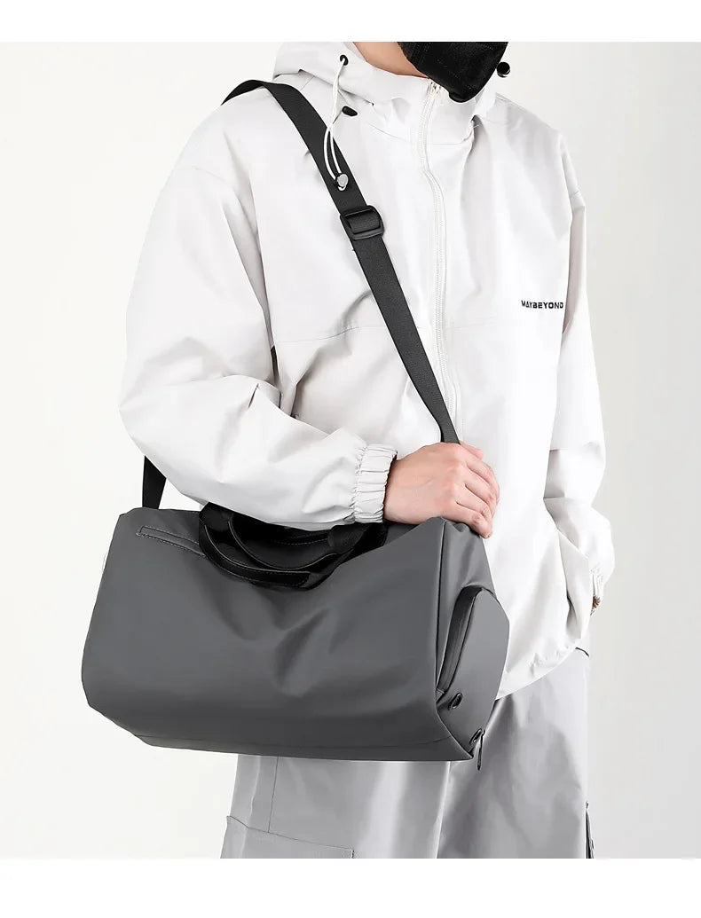 Versatile Travel Gym Bag with Wet/Dry Separation