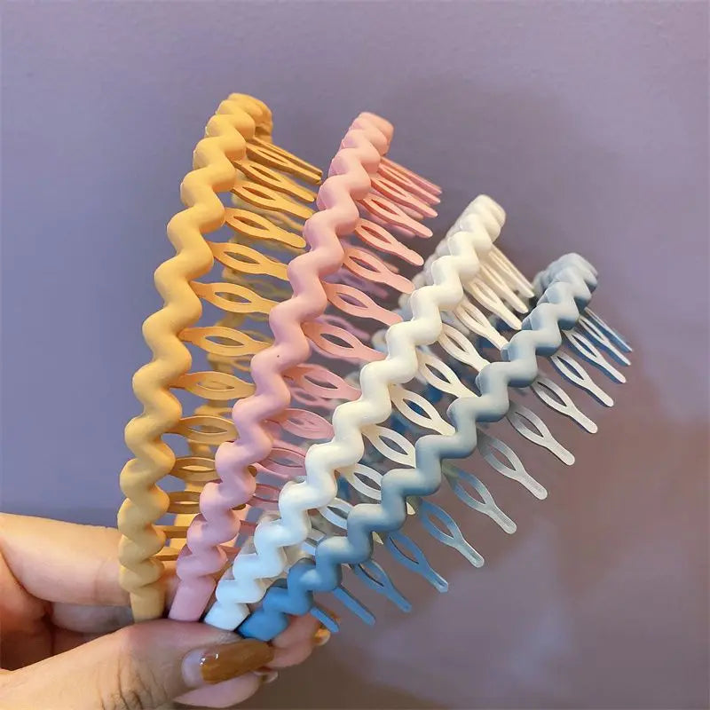 Non-Slip Resin Hair Bands - Set of 5