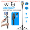 Adjustable Selfie Stick Tripod with Bluetooth Remote and Fill Light