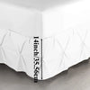 Elastic Wrap-Around Bed Skirt with 14-Inch Drop