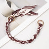 Decorative Silk Scarf Bag Chain with Detachable Bow