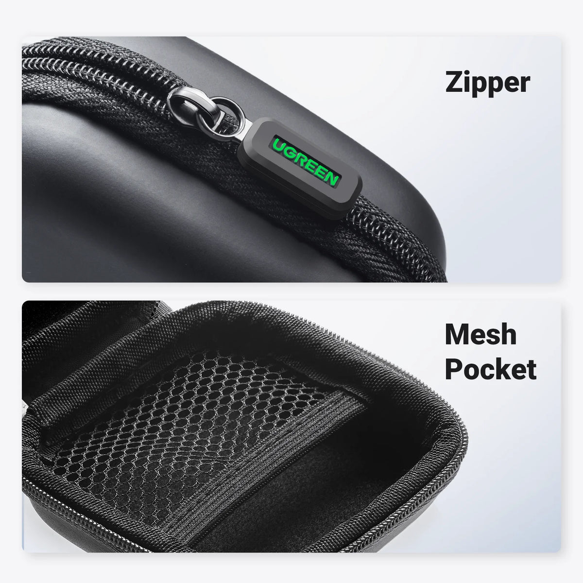 Compact EVA Hard Shell Storage Case for Earbuds and Accessories