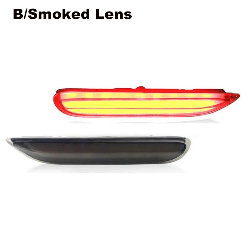 LED Rear Bumper Reflector Lights with Tail and Brake Functions