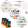 Embroidery Stitch Practice Kit with 30 Stitches for Beginners