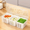 Square Food Storage Containers with Clear Compartments