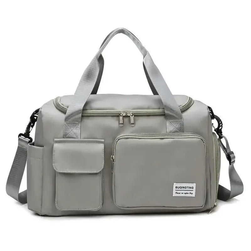 Large Capacity Travel Duffle Bag with Shoe Compartment