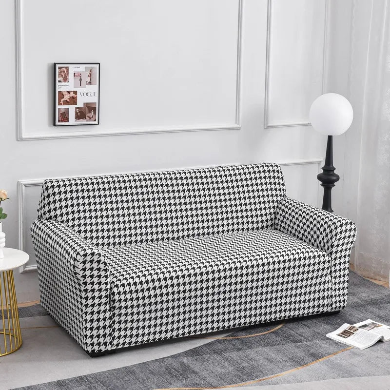 Stretch Floral Sofa Cover with Anti-Slip Grip