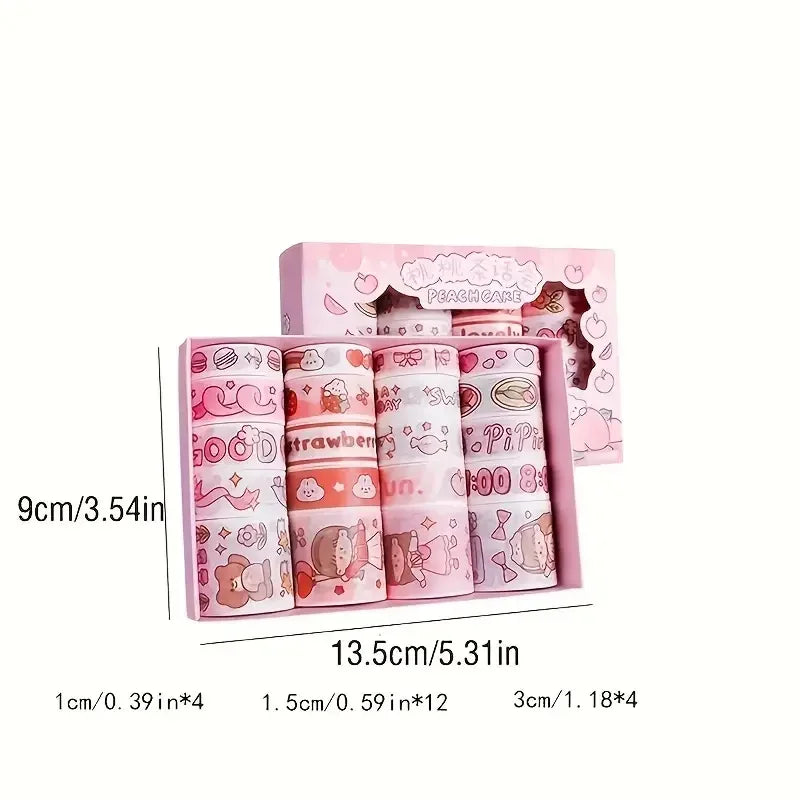 Colección de Cinta Washi Kawaii - 20 Rollos