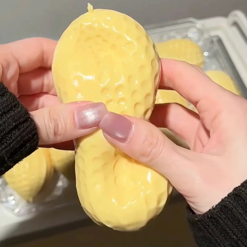 Peanut Stress Ball – Soft Squeeze Fidget Toy for Anxiety Relief