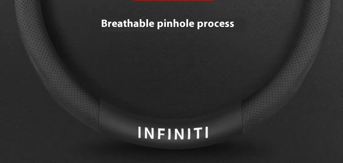 Carbon Fiber Leather Steering Wheel Cover for Infiniti Models