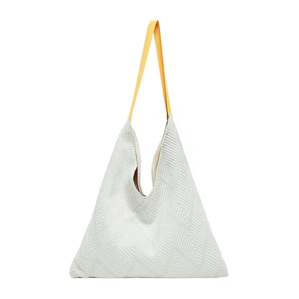 Geometric V-Shape Tote Bag