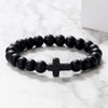 Bracelet en Pierre de Lave Naturel pour Hommes et Femmes