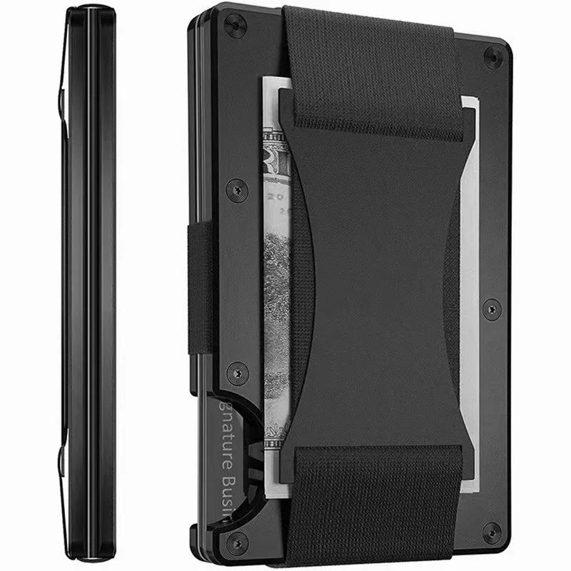 Slim RFID-Blocking Aluminum Wallet