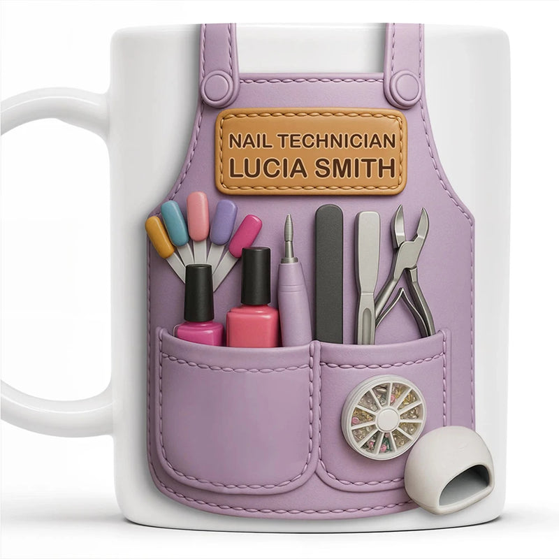 Personalized Nail Technician Coffee Mug