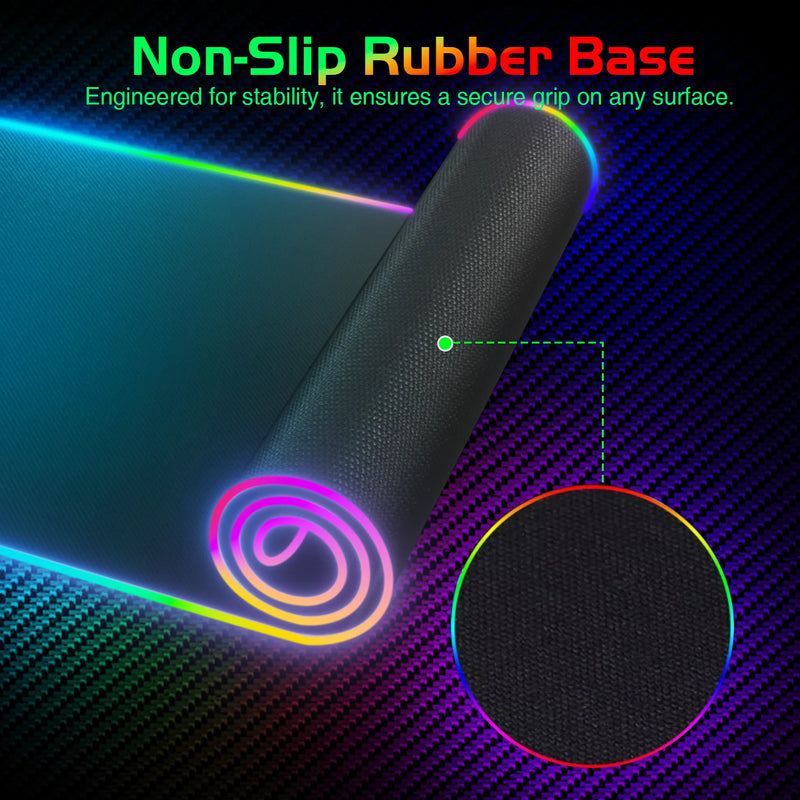 RGB Gaming Mouse Pad with 15W Wireless Charging