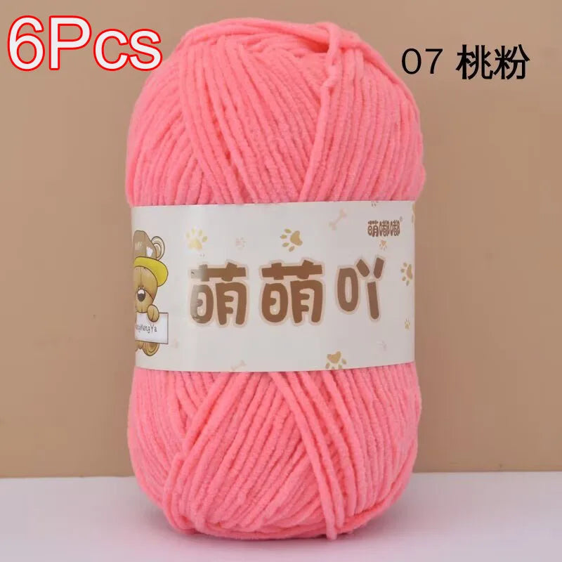 Soft Chenille Yarn for Crocheting and Knitting